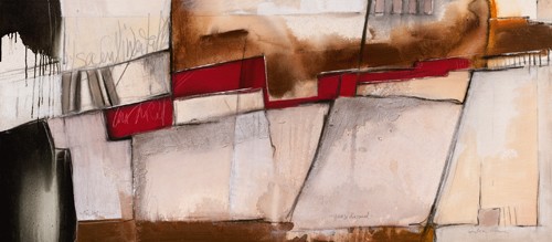 Andreas Alba, Quasi diagonal (Abstrakte Malerei, zeitgenössisch, Farbfelder,  geometrische Muster, modern, Wunschgröße, Wohnzimmer, Büro, Treppenhaus, Business, bunt)