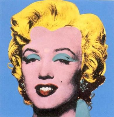 Andy Warhol, Shot - Blue Marilyn (Marilyn Monroe, Pop Art, Modern, Schauspielerin,  Sängerin, Schauspielerin, Klassische Moderne, Amerikanische Kunst, People & Eros, Flur, Wohnzimmer, Büro, Persönlichkeiten, blau)