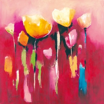 Anne L. Strunk, Townflowers V (Floral, Wunschgröße, Natur, Blumen, Modern)