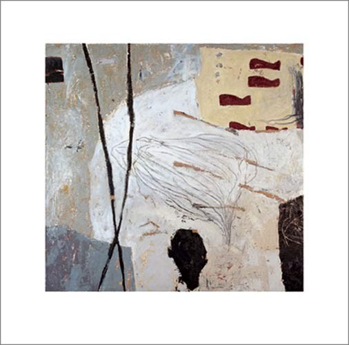 Antje HASSINGER, Untitled, 1994 (Modern, Malerei, Abstrakt, abstrakte Formen, Linien, Flecken, Farbflächen, zeitgenössisch, Wohnzimmer, Büro, bunt)