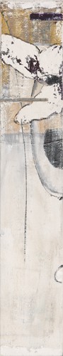 Antonio Poioumen, Power of Champagne I (Abstrakt, Abstrakte Malerei, Glas, modern, zeitgenössisch, Esszimmer, Wohnzimmer, Wunschgröße, beige/grau)