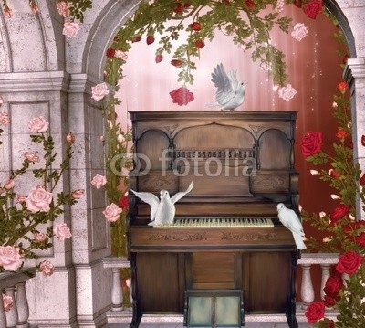 Ancello, musikpavillion (piano, piano, taube, taube, musik, grab, instrumente, romantisch, romantisch, mondschein, lampe, rabe, wald, baum, baum, magie, magie, vögel, vögel, frieden, schmetterling, schmetterling, traum, märchen, fliegenpilz, phantasie, fantasy, märchenlan)