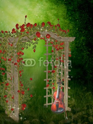 Ancello, roses garden (violine, kunst, hintergrund, schmetterling, schmetterling, classic, wolken, wolken, digitales, traum, traum, verträumt, effekt, fairy, märchen, phantastisch, fantasy, nebel, glühen, instrumente, beleuchtung, laute, magisch, manipulation, nebel, musi)