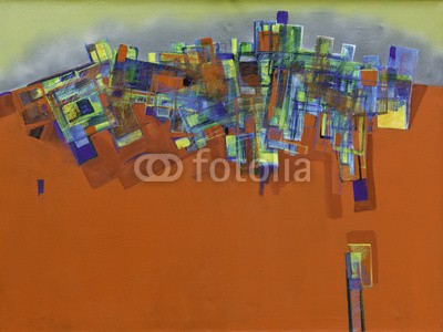 arsdigital, Abstract oil painting 01 (malerei, abstrakt, bilder, malerei, kunst, rot, öl, malen, malen, linie, canvas, hintergrund, modern, postmodern, altersgenosse, sorte, stadt, skyline, silhouette, straße, rechteck, zeigen, galerie, galeri)