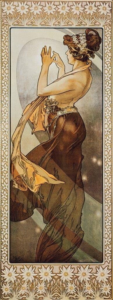 Alfons Maria Mucha, Sterne: Der Polarstern. 1902. (Variante B). (1860-1939,Mucha,Alfons,Allegorien,Sterne,Jugendstil,Mucha, Alfons 1860-1939)