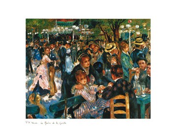 Pierre-Auguste Renoir, Le Moulin de la Galette (Impressionismus, Soziale Einrichtung, Klassiker)