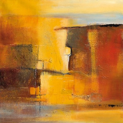 Bea Danckaert, Sunset (Abstrakte Malerei, Farbfelder, abstrakte Formen, lebendig, leuchtend, Büro, Business, Wohnzimmer, Arztpraxis, Wunschgröße, bunt)