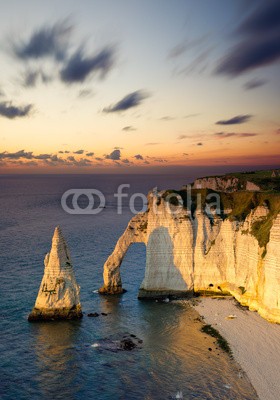 Beboy, Etretat France (etretat, etretat, normandy, frankreich, felsen, strand, hoch, landschaft, natur, fels, felsen, downhill, szene, tourism, landschaftlich, urlaub, vacancy, abenddämmerung, sonnenuntergänge, schlafende katze, sonne, pike, kalkstein, weiß, weiß, meer, ozea)