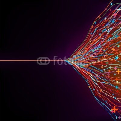 beholdereye, Futuristic abstract glowing background. EPS 8 (Wunschgröße, Fotokunst, Abstrakt, Modern, Lichtstrahlen, Lichtlinien, Lichteffekte, Leuchten, Wohnzimmer, Jugendzimmer, Labor, Laboratorium, violett / bunt,)