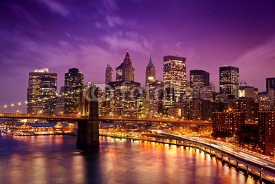 Beboy, New York Manhattan Pont de Brooklyn (new york city, new york city, york, brooklyn, brücke, manhattan, gebäude, gebäude, gebäude, skyscraper, skyscraper, kratzen, himmel, brooklyn bridge, amerika, uns, states, vereinigt, usa, sonnenuntergänge, legen, sonne, abenddämmerung, abend, nach)