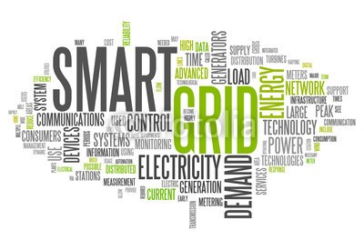 Ben Chams, Word Cloud Smart Grid (Wunschgröße, Fotokunst, Grafik, Worte, Wolke, Intelligenz, Gitter, Raster, Motivation, Modernität, Büro, Business, grün, blau)