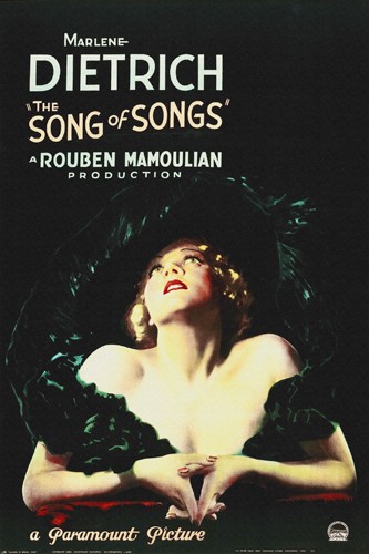 Hollywood Photo Archive, Song of Songs, 1933 (Marlene Dietrich, Sängerin, Diva, Schauspielerin, Nostalgie,  Filmklassiker,  Wohnzimmer, Kino, Grafik, Plakat, Wunschgröße, bunt)