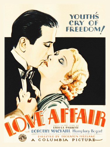 Hollywood Photo Archive, Bogart In Love Affair, 1932 (Humphrey Bogart, Schauspieler, Persönlichkeiten, Filmplakat, Nostalgie,  Filmklassiker, Liebesfilm, Wohnzimmer, Kino, Grafik, Wunschgröße, bunt)