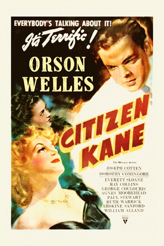 Hollywood Photo Archive, Citizen Kane (Orson Welles, Joseph Cotton, Schauspieler, Persönlichkeiten, Filmplakat, Nostalgie,  Filmklassiker, Liebesfilm, Wohnzimmer, Kino, Grafik, Wunschgröße, bunt)