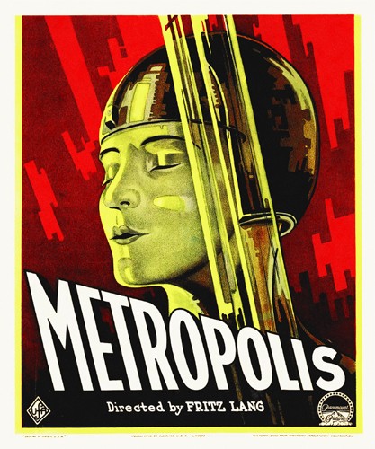 Hollywood Photo Archive, Metropolis 1927 (Fritz Lang, Stummfilm, Schauspieler, Persönlichkeiten, Filmplakat, Nostalgie,  Filmklassiker, Drama, Wohnzimmer, Kino, Grafik, Wunschgröße, bunt)