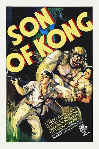 Hollywood Photo Archive, Son of Kong (King Kong, Abenteuer, Robert Armstrong, Schauspieler, Persönlichkeiten, Filmplakat, Nostalgie,  Filmklassiker, Gruselfilm, Horror, Wohnzimmer, Kino, Grafik, Wunschgröße, bunt)