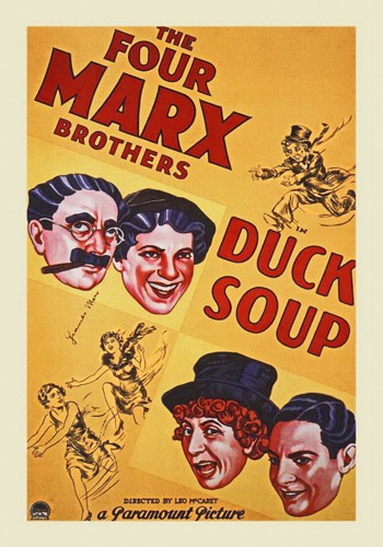 Hollywood Photo Archive, Marx Brothers - Duck Soup 02 (Schauspieler, Komiker, Marx Brothers, Die Marx Brothers im Krieg, Filmplakat, Nostalgie,  Filmklassiker,  Wohnzimmer, Kino, Grafik, Wunschgröße, bunt)