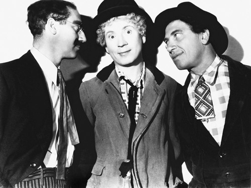 Hollywood Photo Archive, Marx Brothers (Marx Brothers, Schauspieler, Komiker, Sänger, Nostalgie, Portrait, Filmklassiker, Filmszene, Persönlichkeiten, Fotografie,  Wohnzimmer, Kino, Wunschgröße, schwarz/weiß)