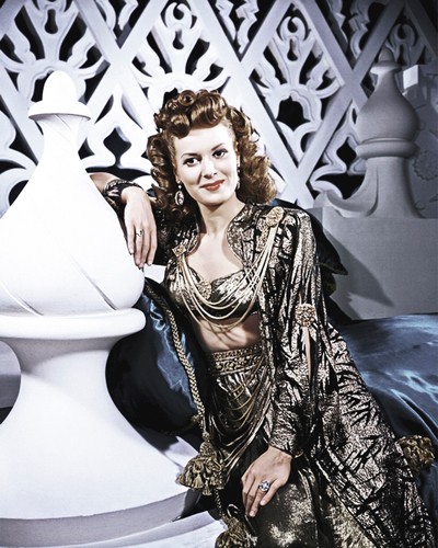 Hollywood Photo Archive, Maureen O`Hara in Sinbad the Sailor (O'Hara, Schauspielerin, Nostalgie, Portrait, Filmklassiker, Filmszene, Persönlichkeiten, Fotografie,  Wohnzimmer, Kino, Wunschgröße, bunt)