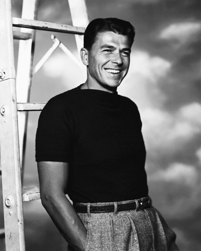 Hollywood Photo Archive, Ronald Reagan (Schauspieler, Mann, Portait, Präsident USA, Film, Persönlichkeiten, Fotografie, Wohnzimmer, Kino, Grafik, Wunschgröße, schwarz/weiß)