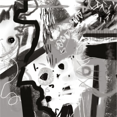 Birgit Busch, Black and White II (Abstrakte Malerei, Linien, Striche, abstrakte Muster, zeitgenössisch, Wohnzimmer, Büro, Business, schwarz/weiß, Malerei, Wunschgröße)