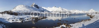 Blickfang, Lofoten Norwegen Panorama (lofoten, norge, polarkreis, winter, arktis, niemand, natur, landschaft, himmel, panorama, se)