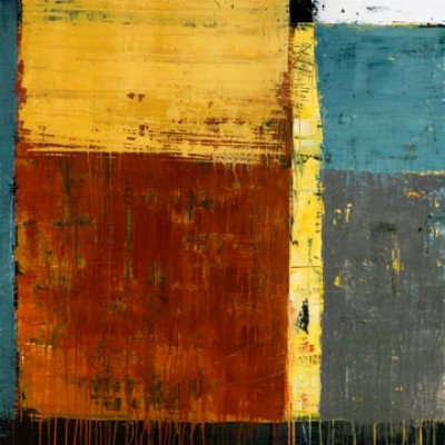 Ralf Bohnenkamp, Warm Abstraction (Abstrakte Malerei, modern, Farbkomposition, geometrische Formen, Farbfelder, Büro, Treppenhaus, Wohnzimmer,bunt)