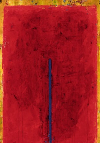 Ralf Bohnenkamp, Contrasting Red (Abstrakte Malerei, modern, Farbkomposition, Farbfelder, Büro, Treppenhaus, Wohnzimmer, rot)