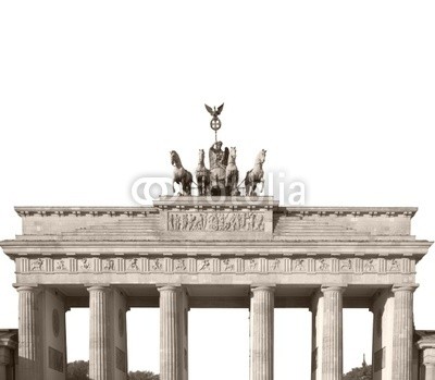 c, Brandenburger Tor, Berlin (Wunschgröße, Fotografie, Photografie, Frühklassizismus, nationales Symbol, Symbol, Wahrzeichen, Säulen, Johann Gottfried Schadow, Deutschland, Metropole, Berlin, Tor, Quadriga, Skulpturen, Attika, Relief, Büro, Business, schwarz / weiß)