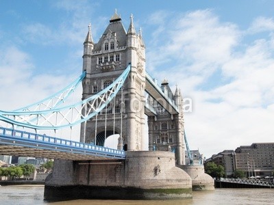 c, Tower Bridge, London (Wunschgröße, Fotografie, Photografie, Panorama, Metropole, Stadt, Fluss, Themse, Brücke, Wahrzeichen, Neugotik, Klappbrücke, Büro, Business,  bunt)