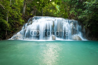 calcassa, Erawan Waterfall, Erawan National Park (Thailand, Erawan, Nationalpark, Wasserfall, Kaskaden, Urwald, erfrischend, Urwald, Natur, Landschaft, Urlaub, Wellness, Badezimmer, Treppenhaus, Fotografie, Wunschgröße,  bunt)