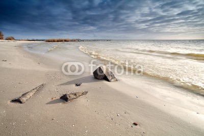 catolla, sand beach on North sea (strand, sand, sandig, küste, seeküste, meer, ozean, nordsee, wasser, welle, horizont, steine, landschaftlich, szenerie, landschaft, anblick, himmel, wolken, wolkenlandschaft, blau, tage, froh, wild, urlaub, urlaub, natur, holland, niemand, leer, drauße)