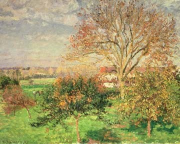 Camille Pissarro, Herbstmorgen in Eragny (Klassiker)