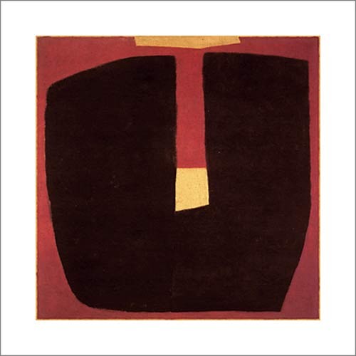 Carl ABBOTT, Plate, 2004 (modern, abstrakt, figur,rot,schwarz,Büro,Flur,Wohnzimmer)