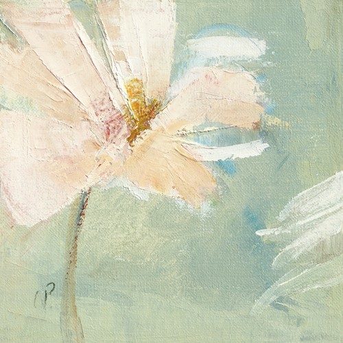 Chantal Parise, Pquerette I (Wunschgröße, Malerei, Natur, Floral, Blumen, Blüte, Blütenblätter, Frühling, Schlafzimmer, Arztpraxis, Wohnzimmer, Wintergarten, Treppenhaus, pastell)