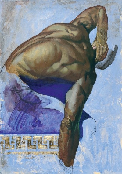 Chekirov Talantbek, Secret Of Achelous (Figurativ,Aktbilder / Erotik,Büste,Mann,Schlafzimmer,Wohnzimmer,Flur,bunt)