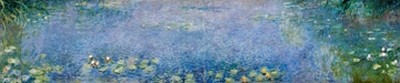 Claude Monet, Seerosen (Wunschgröße, Impressionismus, Malerei, Seerosen, Wasserpflanzen, Teich, Natur, Schlafzimmer, Wohnzimmer, Wintergarten, Treppenhaus, bunt, Klassiker)