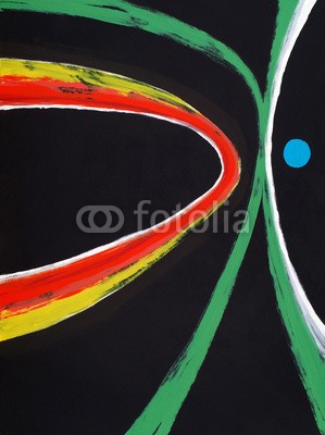 clivewa, an abstract painting (tapete, grün, weiß, rot, arc, gelb, hell, kurve, kollision, altersgenosse, grafik, design, schwarz, abstrakt, aufprall, modern, collide, kreativ, artwork, modernismo, dekorativ, retro, linie, kontakt, textur, web, entwerfen, abstraktion, deckung, tangen)