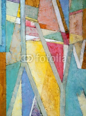 clivewa, an abstract painting (abstrakt, abstraktion, malen, modern, original, tapete, bunt, rot, geometrie, studieren, gelb, hell, altersgenosse, bucheinband, forked, kreativ, abbildung, geometrisch, linear, artwork, dekorativ, retro, linie, kulisse, textur, web, schmutzig, entwerfe)