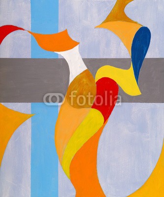 clivewa, an abstract painting (abstrakt, abstraktion, malerei, außergewöhnlich, tapete, wölben, huckepack, flüssig, bunt, rot, organisch, gelb, hell, kurve, kurvig, altersgenosse, figur, design, bucheinband, modern, grau, kreativ, geometrisch, artwork, dekorativ, retro, textur, we)