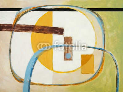 clivewa, an abstract painting (malerei, abstrakt, abstraktion, arc, gewölbt, kunst, kunstvoll, artwork, hintergrund, blau, bücher, hell, kreis, kreisförmig, bunt, altersgenosse, deckung, kreativ, kurve, dekorativ, entwerfen, englisch, grafik, grün, abbild, linie, modern, modernism)