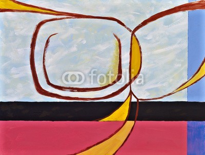 clivewa, an abstract painting (malerei, abstrakt, blau, tapete, viereck, acryl, bunt, gelb, hell, altersgenosse, bucheinband, vertikal, schwarz, modern, kreativ, geometrisch, linear, artwork, dekorativ, retro, linie, web, entwerfen, deckung, bunt, television, kunst, kunstvol)