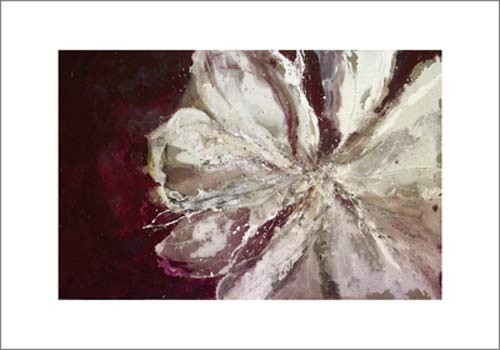 Clotilde ANCARANI, Volupt (Blume, Blüte, zart, filigran, Malerei, Wohnzimmer, Treppenhaus, bunt)