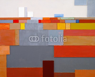 clivewa, a painted collage (abstrakt, linie, abstraktion, tapete, blöcke, rot, geometrie, collage, gelb, altersgenosse, grafik, box, modern, grau, kreativ, farbenskala, geometrisch, linear, artwork, modernismo, dekorativ, bürste, retro, eckige, textur, web, entwerfen, aufstellun)
