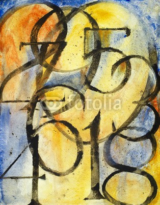 clivewa, a painting of the numbers 0 to 9 (abstrakt, arithmetik, kunst, kunstvoll, hintergrund, bücher, altersgenosse, anzahl, deckung, kreativ, dekorativ, entwerfen, zahl, digitales, grunge, logik, folgerichtig, maths, mathematisch, maths, modern, nummern, ziffer, numerisch, nummerisch, male)