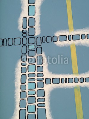 clivewa, an abstract painting (abstrakt, abstraktion, kunst, artwork, kulisse, hintergrund, gesperrt, blau, bücher, heft, pflastersteine, verfärbt, bunt, bauen, konstruktion, altersgenosse, deckung, kreativ, dekoration, dekorativ, entwerfen, zeichnung, geometrisch, geometrie, grafi)