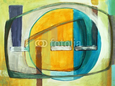 clivewa, An abstract painting (abstrakt, arc, kunst, kunstvoll, artwork, hintergrund, blau, bücher, hell, kreis, verfärbt, bunt, altersgenosse, deckung, kreativ, kurve, dekorativ, entwerfen, zeichnung, element, geometrisch, geometrie, grafik, grün, grunge, abbildung, abbild, lini)