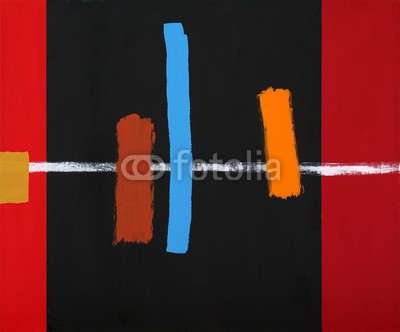 clivewa, an abstract painting (malerei, tapete, abstreifen, rot, braun, geometrie, studio, element, altersgenosse, orange, grafik, design, schwarz, einfach, ausgeglichen, abstrakt, modern, kreativ, farbenskala, geometrisch, linear, artwork, modernismo, dekorativ, retro, eckige, we)