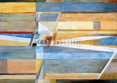 clivewa, an abstract painting (malerei, abstrakt, abstraktion, kunst, modern, artwork, blau, bücher, grafik, modernismo, deckung, hintergrund, tapete, abstreifen, geometrie, gelb, studio, altersgenosse, geschichtet, pastell, design, kreativ, farbenskala, geometrisch, linear, dekorati)