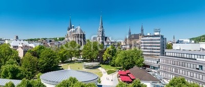 davis, Aachen Panorama (aachen, panorama, stadt, architektur, dom, stadtzentru)
